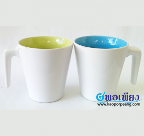 แก้วเซรามิค แก้วมัค Mug สกรีนโลโก้ พิมพ์โลโก้